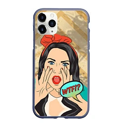 Чехол iPhone 11 Pro матовый POP ART, цвет: 3D-серый