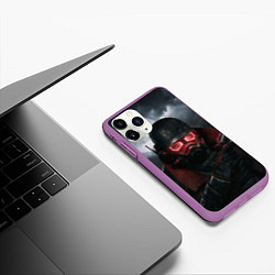 Чехол iPhone 11 Pro матовый Fallout: New Vegas, цвет: 3D-фиолетовый — фото 2
