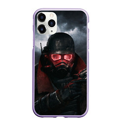 Чехол iPhone 11 Pro матовый Fallout: New Vegas, цвет: 3D-светло-сиреневый