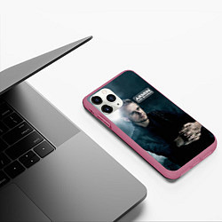 Чехол iPhone 11 Pro матовый Armin Van Buuren, цвет: 3D-малиновый — фото 2