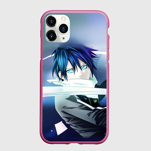 Чехол iPhone 11 Pro матовый Бездомный бог / 3D-Малиновый – фото 1