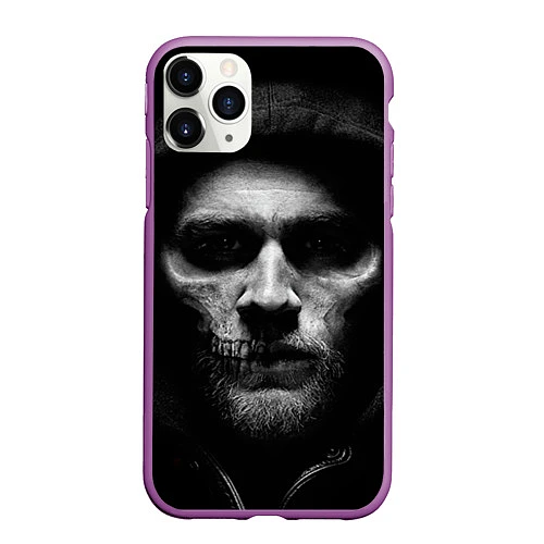 Чехол iPhone 11 Pro матовый Sons Of Anarchy / 3D-Фиолетовый – фото 1