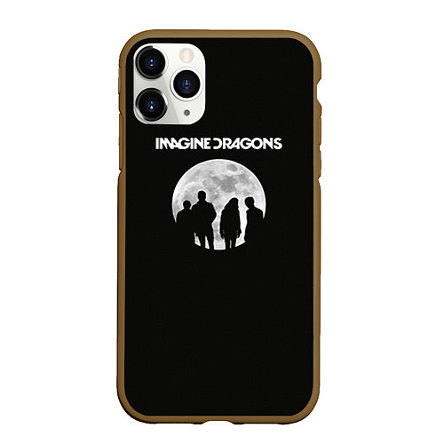 Чехол iPhone 11 Pro матовый Imagine Dragons: Moon / 3D-Коричневый – фото 1