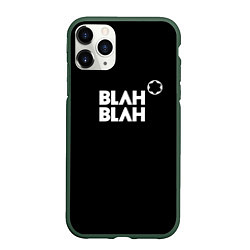 Чехол iPhone 11 Pro матовый Blah-blah, цвет: 3D-темно-зеленый