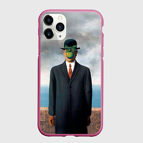 Чехол iPhone 11 Pro матовый Сын человеческий / 3D-Малиновый – фото 1
