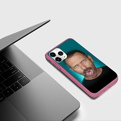 Чехол iPhone 11 Pro матовый Хаус с таблеткой, цвет: 3D-малиновый — фото 2