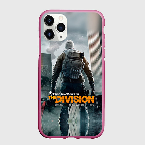 Чехол iPhone 11 Pro матовый Division / 3D-Малиновый – фото 1