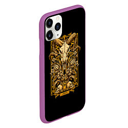 Чехол iPhone 11 Pro матовый Овен, цвет: 3D-фиолетовый — фото 2