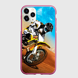 Чехол iPhone 11 Pro матовый Эндуро, цвет: 3D-малиновый