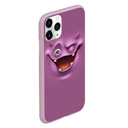 Чехол iPhone 11 Pro матовый Пластилиновый смайл, цвет: 3D-розовый — фото 2