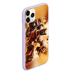 Чехол iPhone 11 Pro матовый Серый рыцарь, цвет: 3D-светло-сиреневый — фото 2
