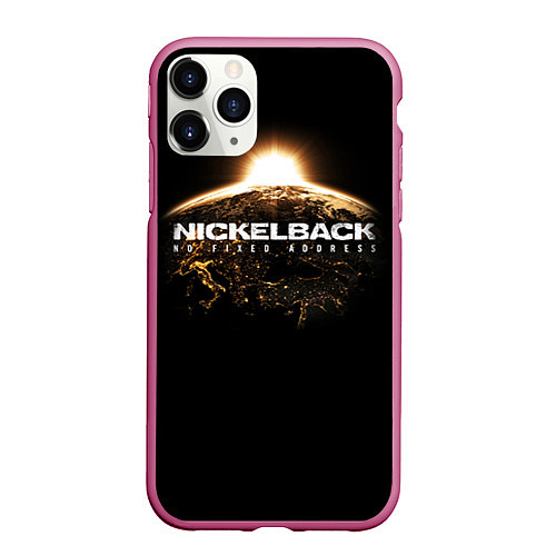 Чехол iPhone 11 Pro матовый Nickelback: No fixed address / 3D-Малиновый – фото 1