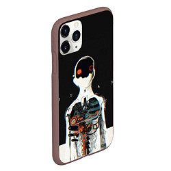 Чехол iPhone 11 Pro матовый Three Days Grace: Skeleton, цвет: 3D-коричневый — фото 2