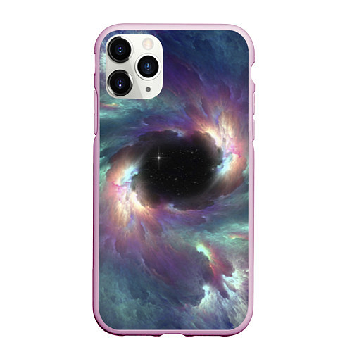 Чехол iPhone 11 Pro матовый Star light space / 3D-Розовый – фото 1