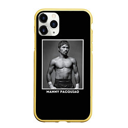 Чехол iPhone 11 Pro матовый Manny Pacquiao: Photo, цвет: 3D-желтый