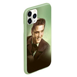 Чехол iPhone 11 Pro матовый Elvis Young, цвет: 3D-салатовый — фото 2