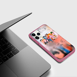 Чехол iPhone 11 Pro матовый Король и Шут, цвет: 3D-малиновый — фото 2
