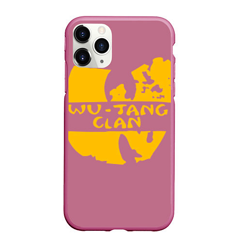 Чехол iPhone 11 Pro матовый Wu-Tang Clan / 3D-Малиновый – фото 1