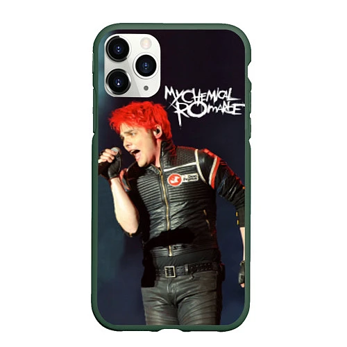 Чехол iPhone 11 Pro матовый Gerard Way / 3D-Темно-зеленый – фото 1