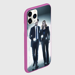 Чехол iPhone 11 Pro матовый Малдер и Скалли, цвет: 3D-фиолетовый — фото 2