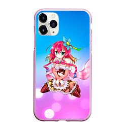 Чехол iPhone 11 Pro матовый No Game No Life, цвет: 3D-розовый