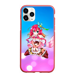 Чехол iPhone 11 Pro матовый No Game No Life, цвет: 3D-красный