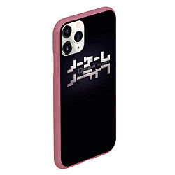 Чехол iPhone 11 Pro матовый No Game No Life лого, цвет: 3D-малиновый — фото 2