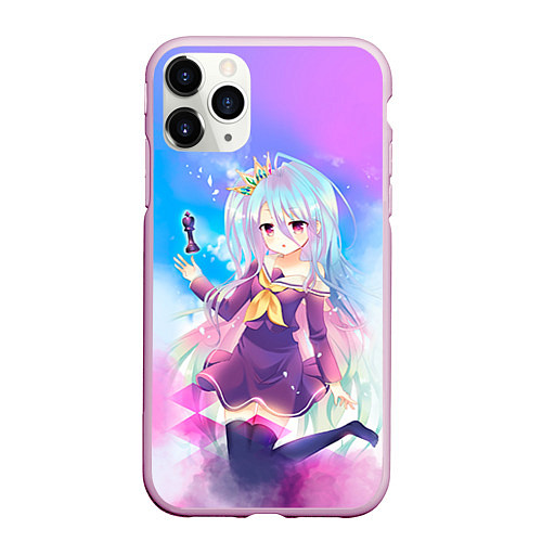 Чехол iPhone 11 Pro матовый No Game No Life / 3D-Розовый – фото 1