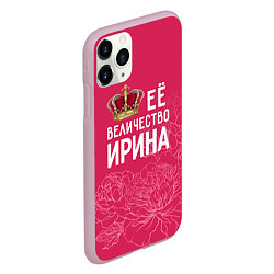 Чехол iPhone 11 Pro матовый Её величество Ирина, цвет: 3D-розовый — фото 2