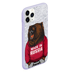 Чехол iPhone 11 Pro матовый Made in Russia, цвет: 3D-светло-сиреневый — фото 2