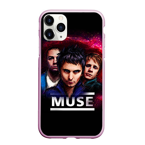 Чехол iPhone 11 Pro матовый Muse Band / 3D-Розовый – фото 1