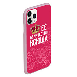 Чехол iPhone 11 Pro матовый Её величество Ксюша, цвет: 3D-розовый — фото 2