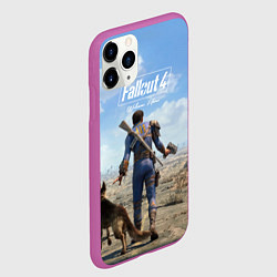 Чехол iPhone 11 Pro матовый Fallout 4: Welcome Home, цвет: 3D-фиолетовый — фото 2