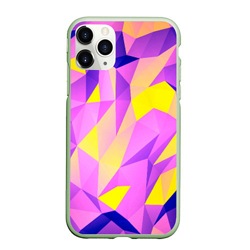 Чехол iPhone 11 Pro матовый Texture / 3D-Салатовый – фото 1