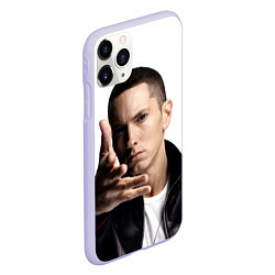 Чехол iPhone 11 Pro матовый Eminem, цвет: 3D-светло-сиреневый — фото 2