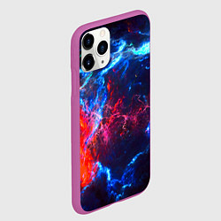 Чехол iPhone 11 Pro матовый Космос, цвет: 3D-фиолетовый — фото 2