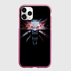 Чехол iPhone 11 Pro матовый Медальон, цвет: 3D-малиновый
