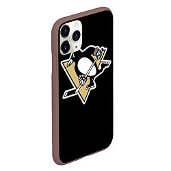 Чехол iPhone 11 Pro матовый Pittsburgh Penguins: Crosby, цвет: 3D-коричневый — фото 2