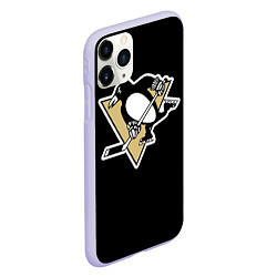 Чехол iPhone 11 Pro матовый Pittsburgh Penguins: Crosby, цвет: 3D-светло-сиреневый — фото 2