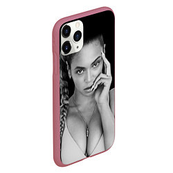 Чехол iPhone 11 Pro матовый Beyonce Eyes, цвет: 3D-малиновый — фото 2
