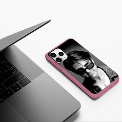 Чехол iPhone 11 Pro матовый Том Круз, цвет: 3D-малиновый — фото 2