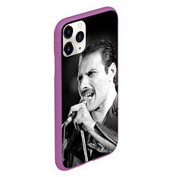 Чехол iPhone 11 Pro матовый Фредди Меркьюри, цвет: 3D-фиолетовый — фото 2