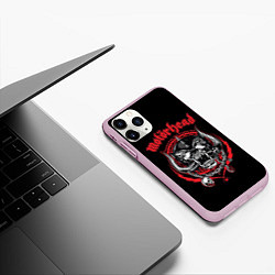 Чехол iPhone 11 Pro матовый Motorhead, цвет: 3D-розовый — фото 2