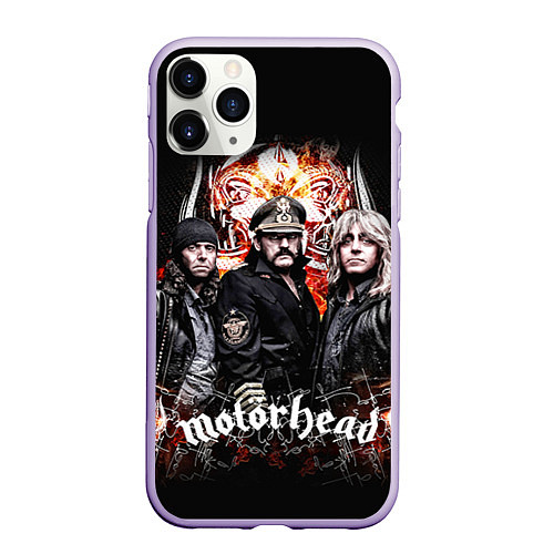 Чехол iPhone 11 Pro матовый Motorhead Band / 3D-Светло-сиреневый – фото 1