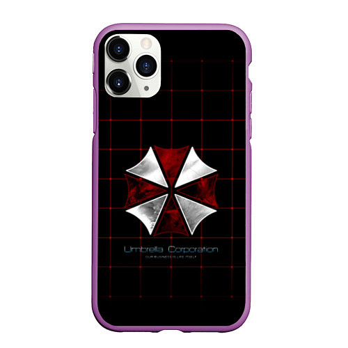 Чехол iPhone 11 Pro матовый Umbrella Corporation - 2 / 3D-Фиолетовый – фото 1