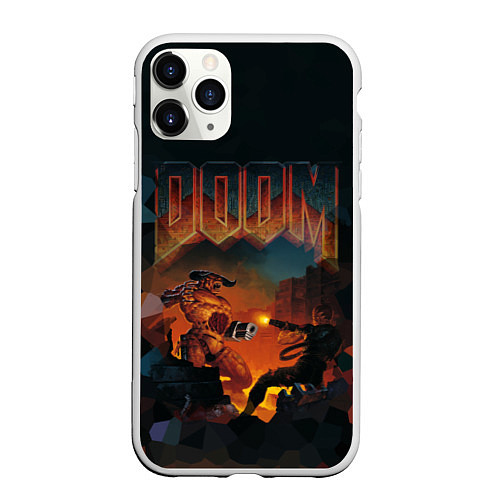 Чехол iPhone 11 Pro матовый DOOM: Wars / 3D-Белый – фото 1