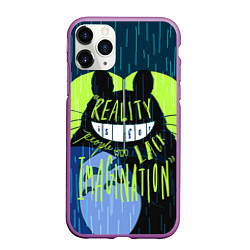 Чехол iPhone 11 Pro матовый Totoro: Reality Imagination, цвет: 3D-фиолетовый