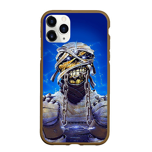 Чехол iPhone 11 Pro матовый Iron Maiden: Mummy / 3D-Коричневый – фото 1