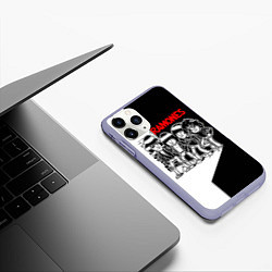 Чехол iPhone 11 Pro матовый Ramones Boys, цвет: 3D-светло-сиреневый — фото 2