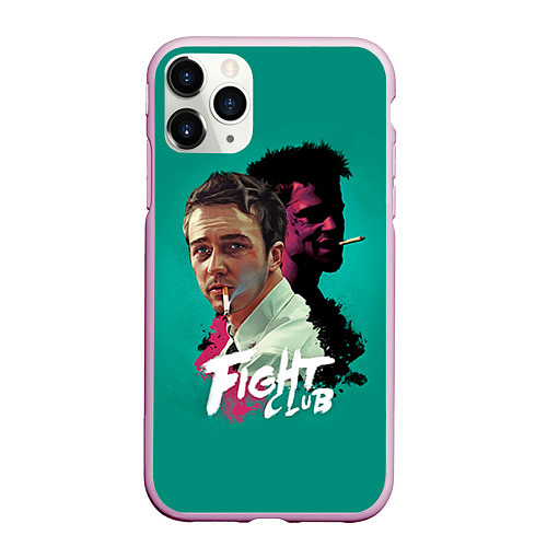 Чехол iPhone 11 Pro матовый Fight Club Stories / 3D-Розовый – фото 1